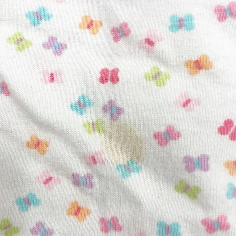 Gerber baby girls butterfly print footie